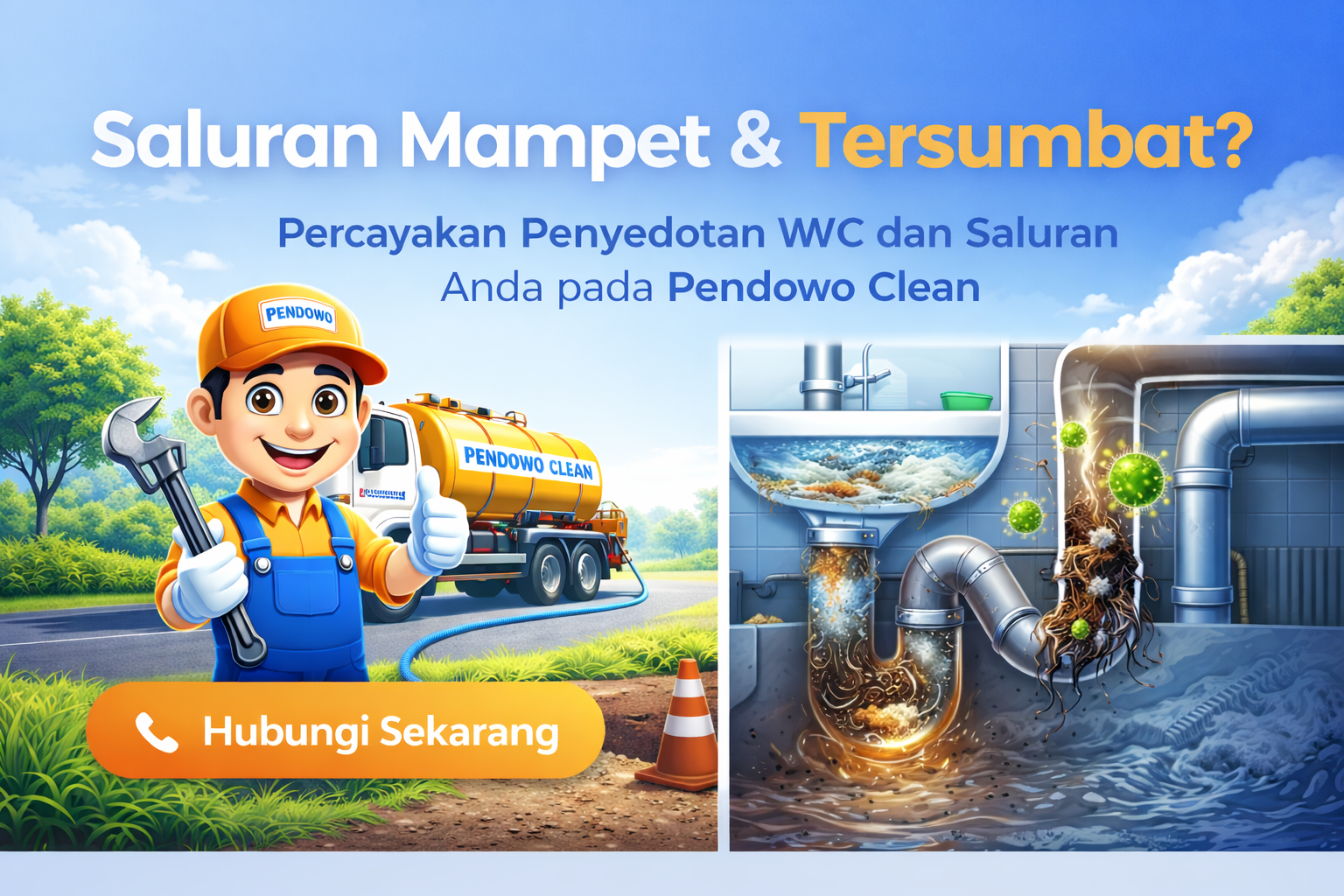 pendowo clean Saluran Mampet